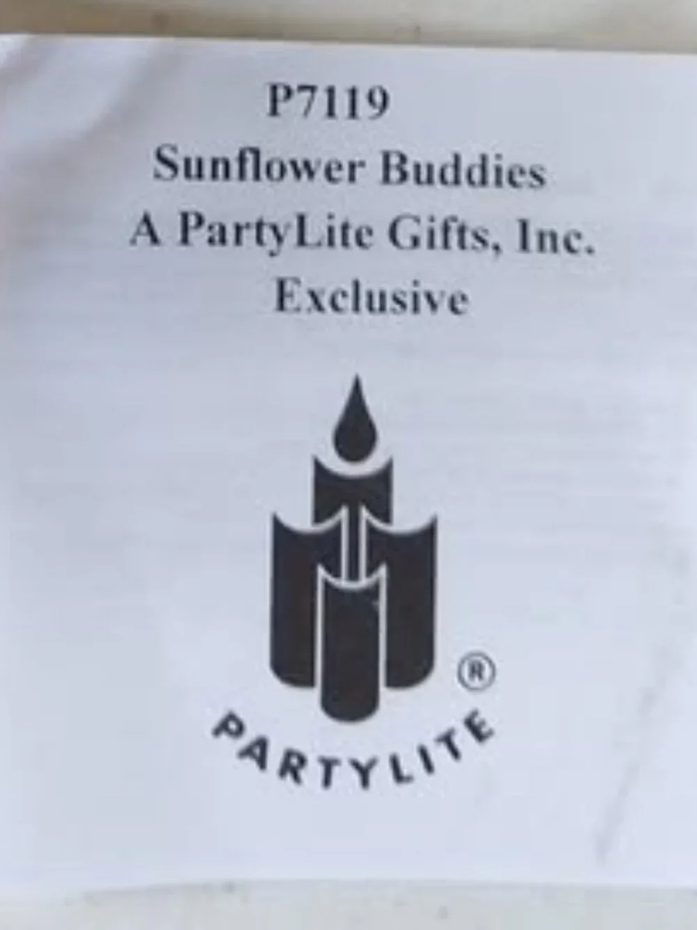 NWT PartyLite Sunflower Buddies Candle Holders - Set of 2 - Picture 5 of 6